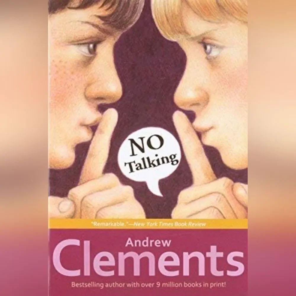 🔹️NWOT No Talking Paperback Book by Andrew Clements